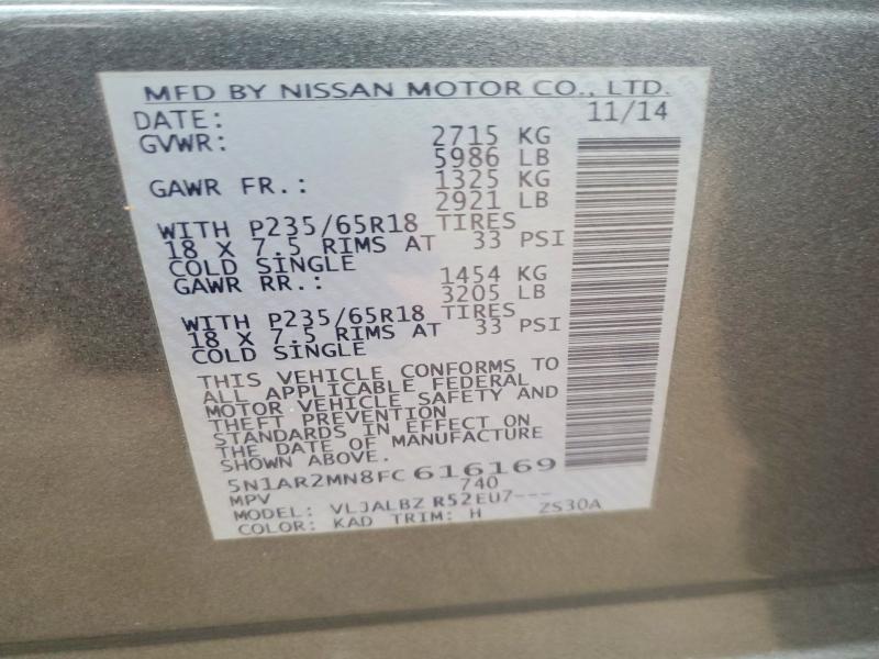 2015 Nissan Pathfinder s