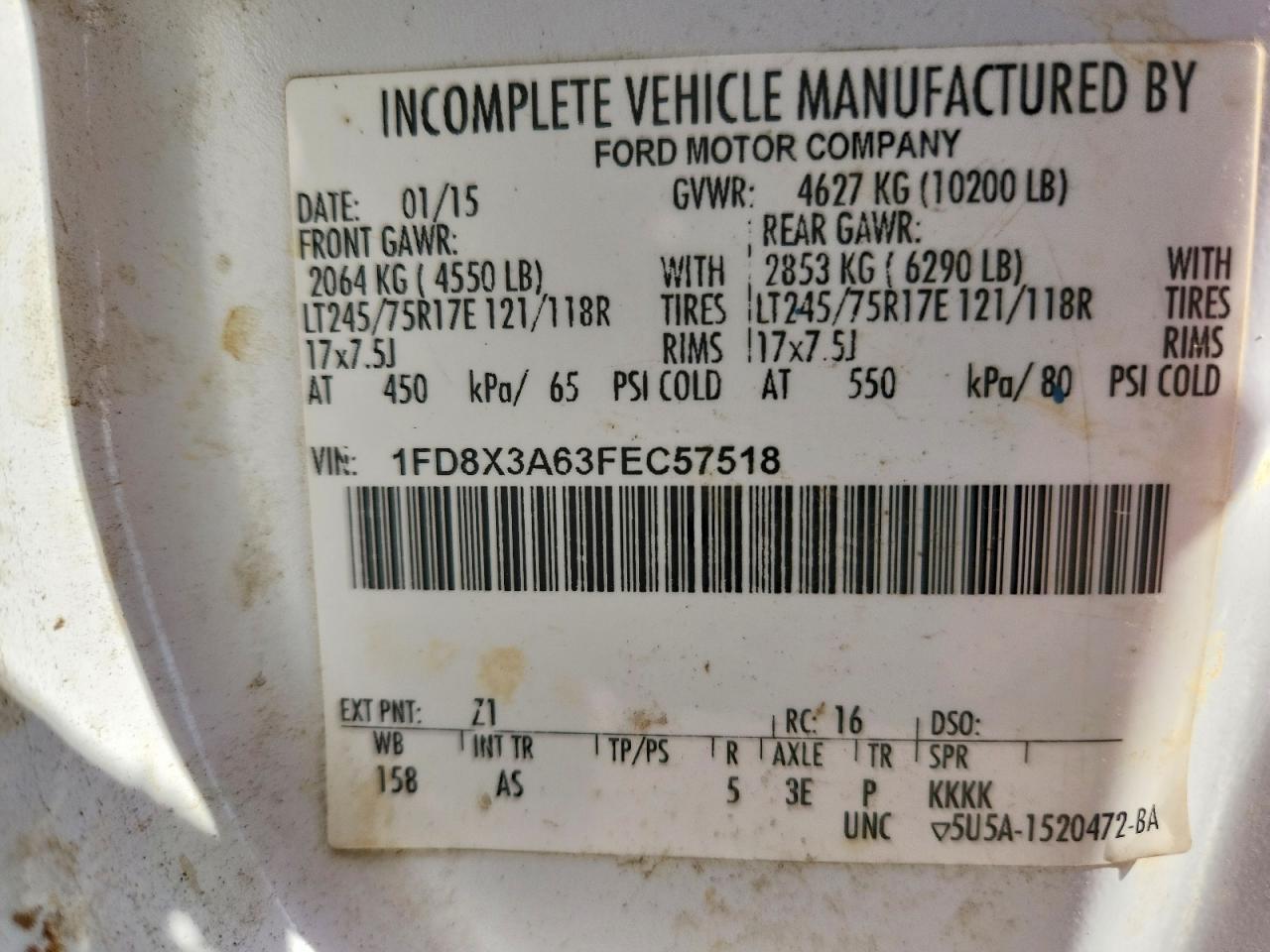 2015 Ford F350 Super Duty