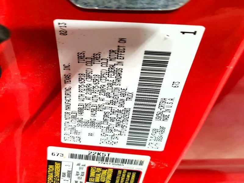 2013 Toyota Tundra Grade