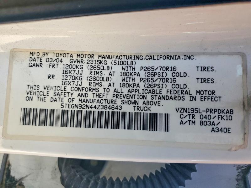 2004 Toyota Tacoma Prerunner V6