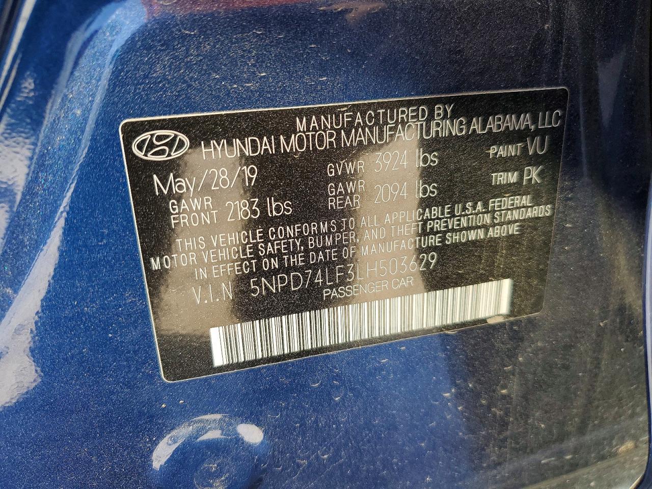 2020 Hyundai Elantra se