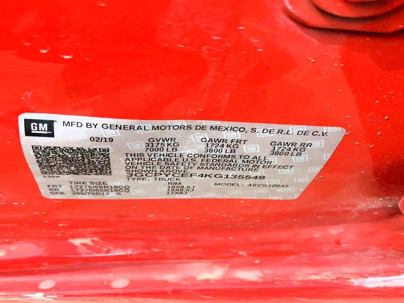 2019 Chevrolet Silverado K1500 Trail Boss Custom