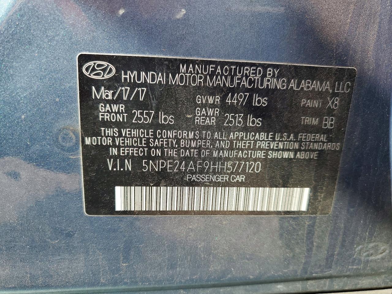 2017 Hyundai Sonata Base