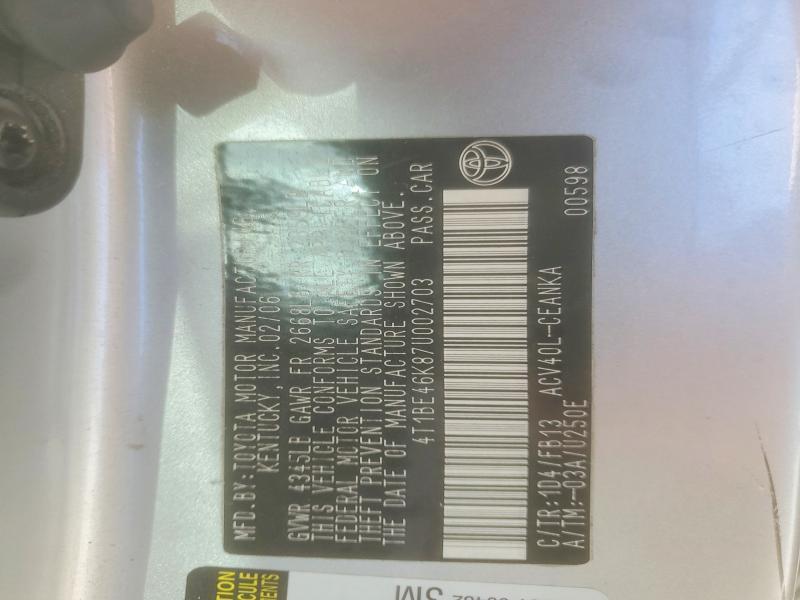 2007 Toyota Camry le