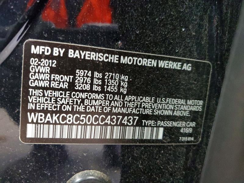 2012 BMW 750 lxi