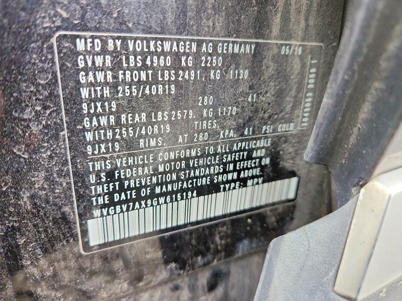 2016 Volkswagen Tiguan s