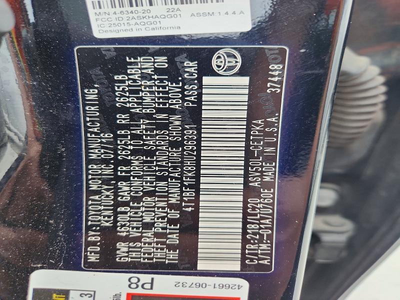 2017 Toyota Camry xse