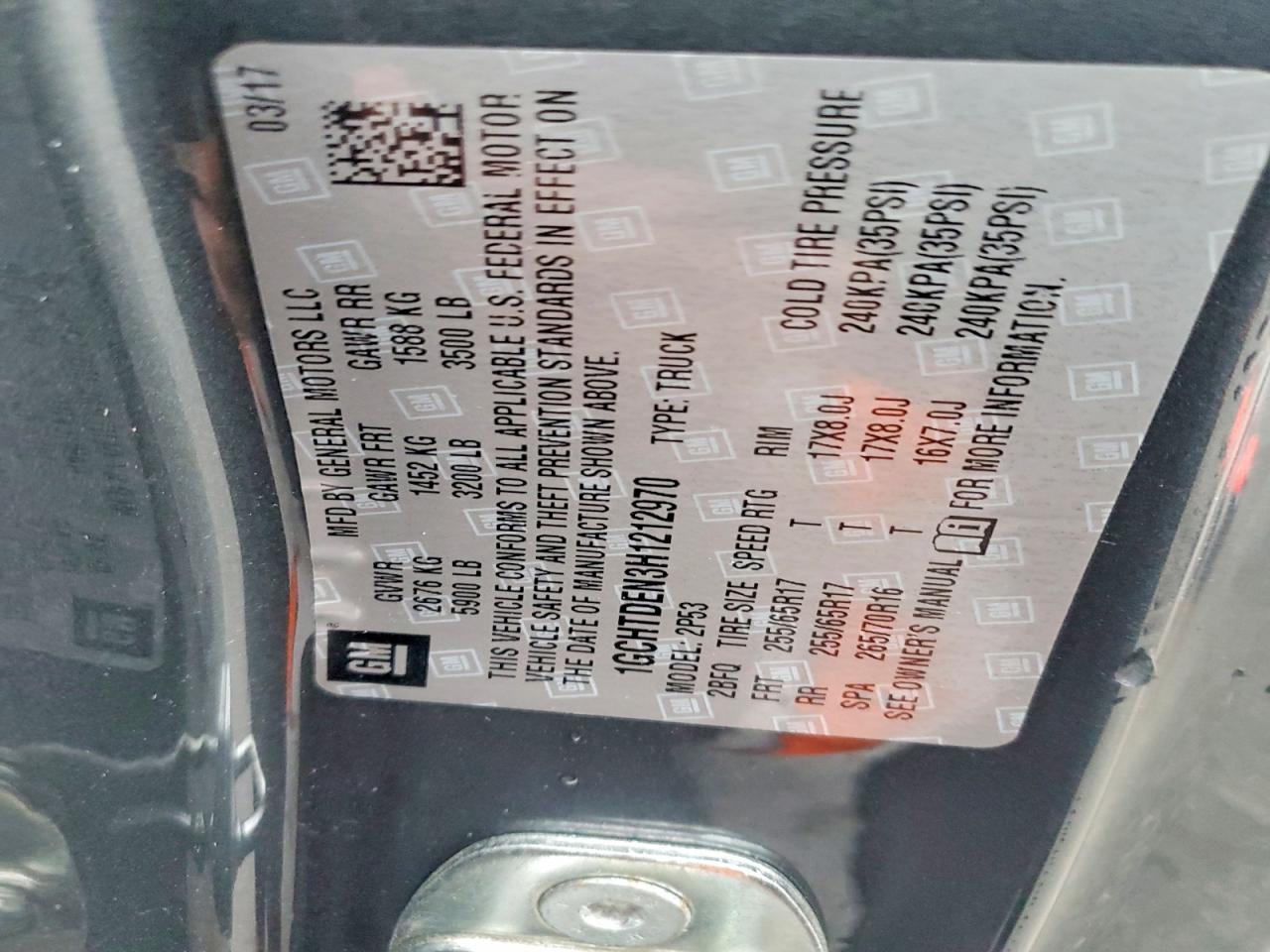 2017 Chevrolet Colorado Z71