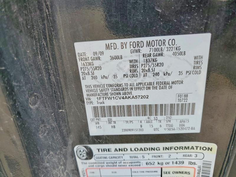 2010 Ford F150 Supercrew