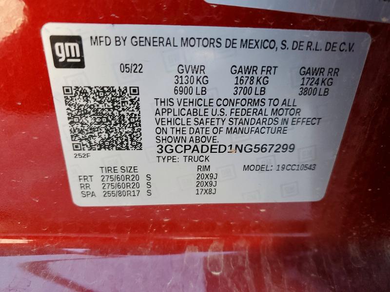 2022 Chevrolet Silverado C1500 RST