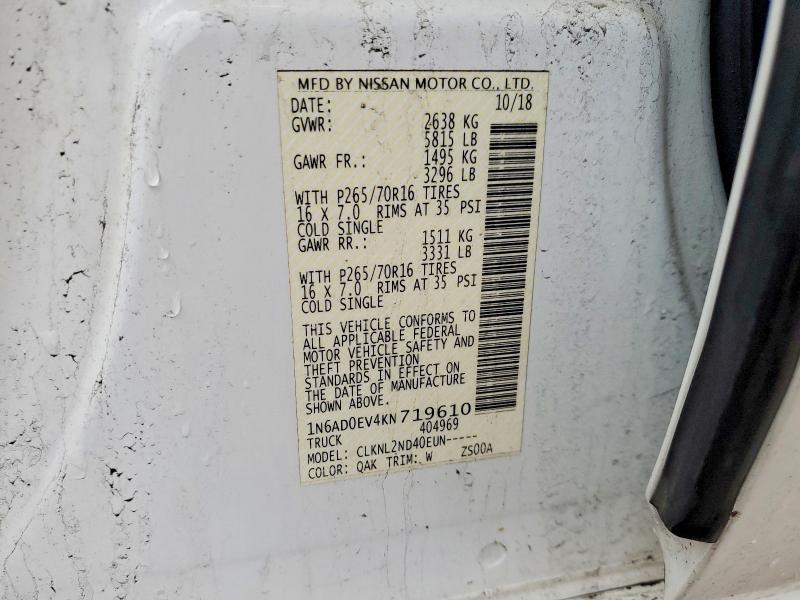 2019 Nissan Frontier SV