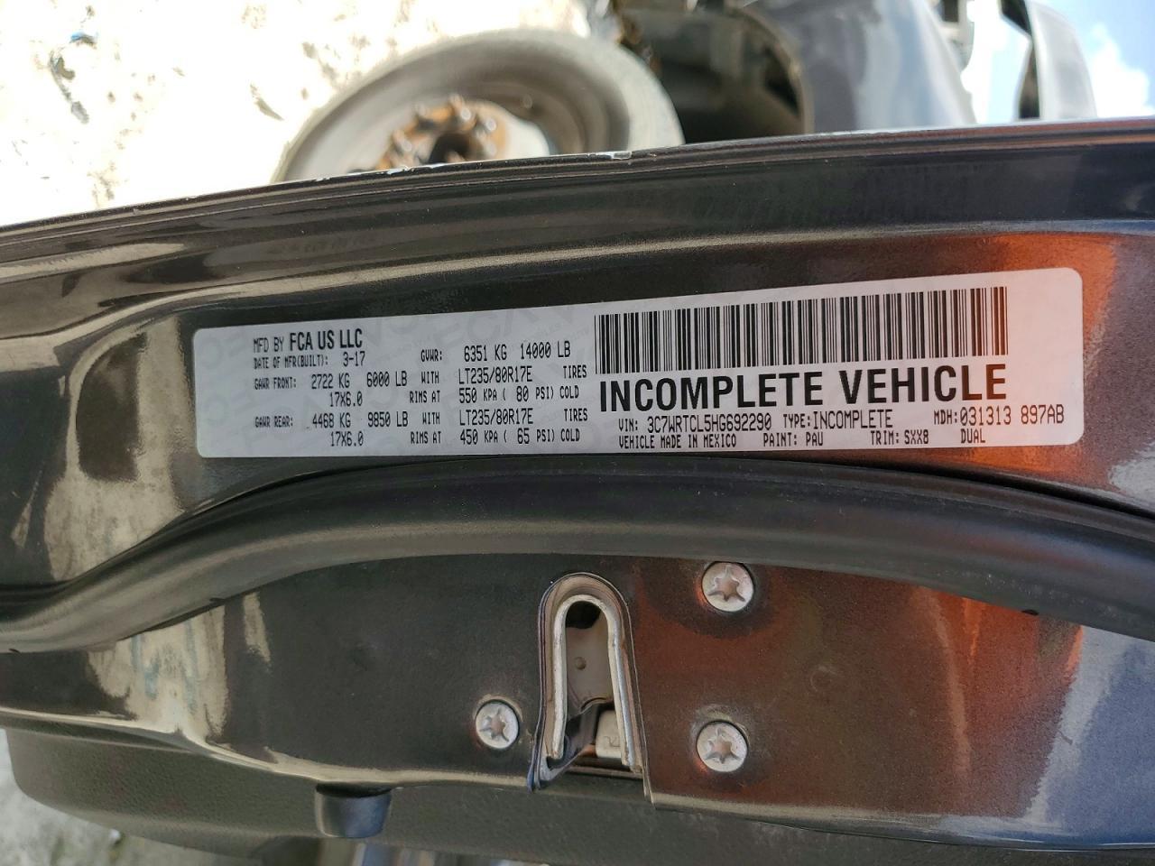 2017 Dodge RAM 3500 Flatbed Truck