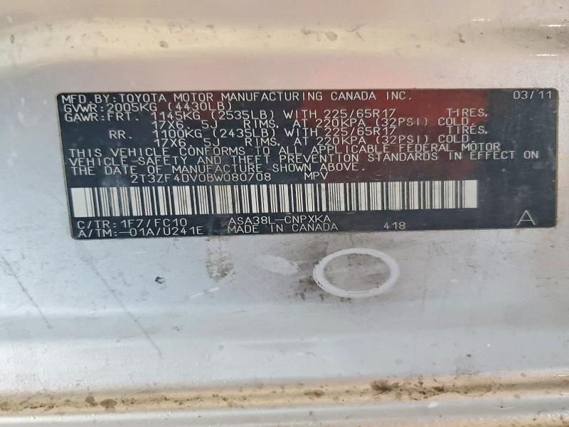 2011 Toyota Rav4 Base