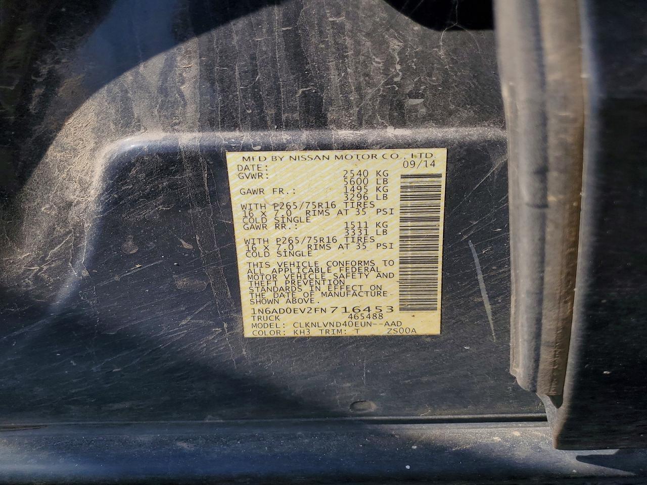 2015 Nissan Frontier PRO-4X