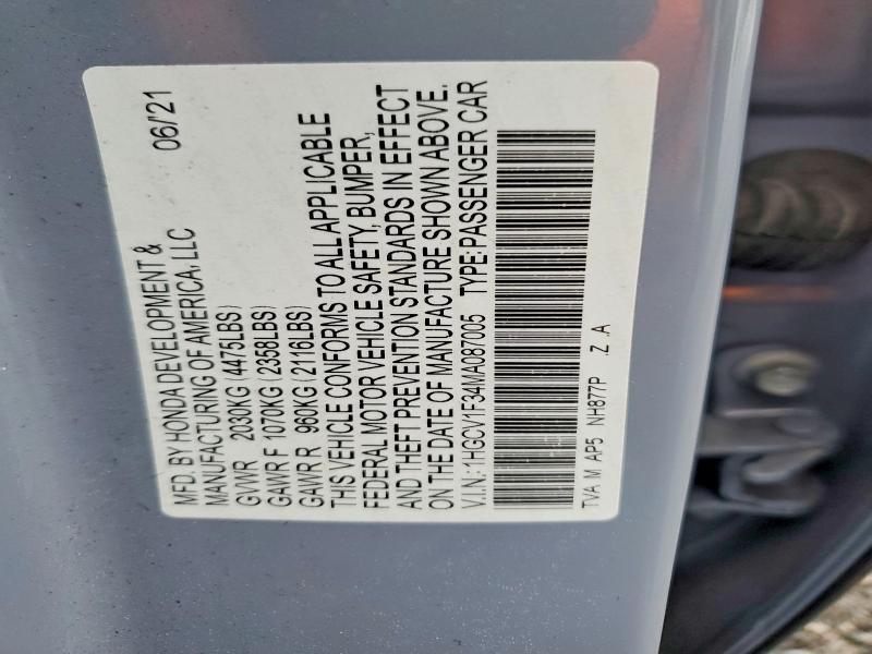 2021 Honda Accord Sport