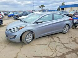 Salvage cars for sale from Copart Woodhaven, MI: 2016 Hyundai Elantra se