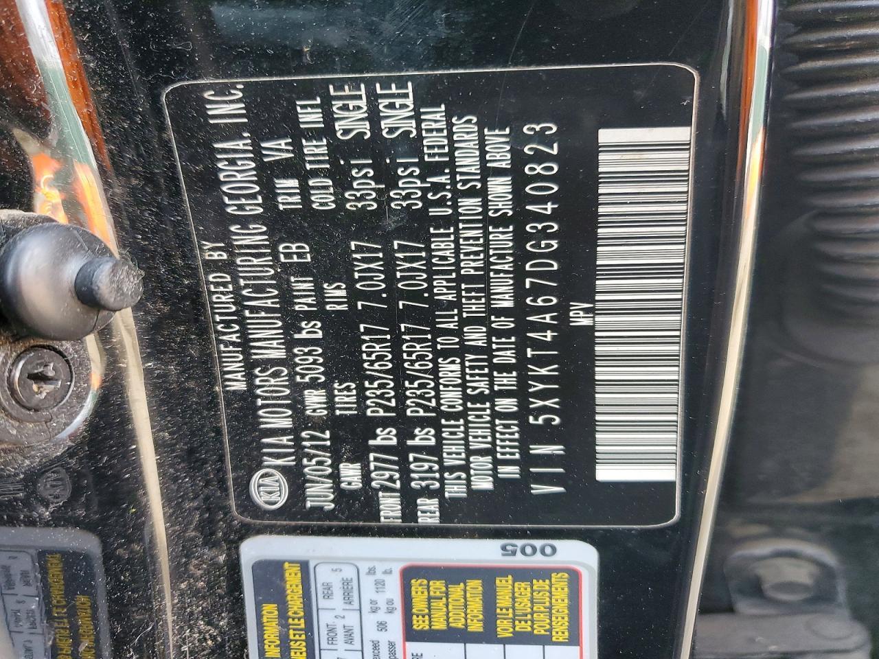 2013 KIA Sorento lx
