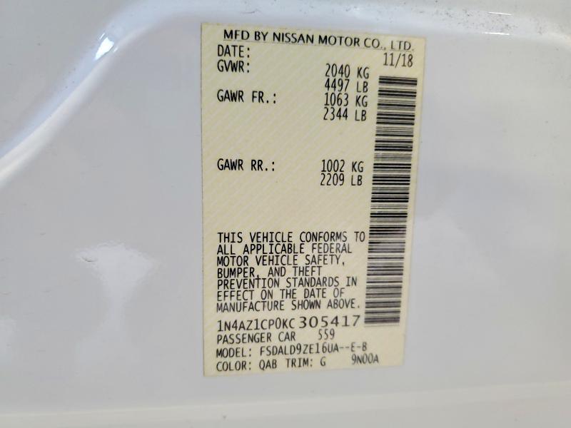 2019 Nissan Leaf sv