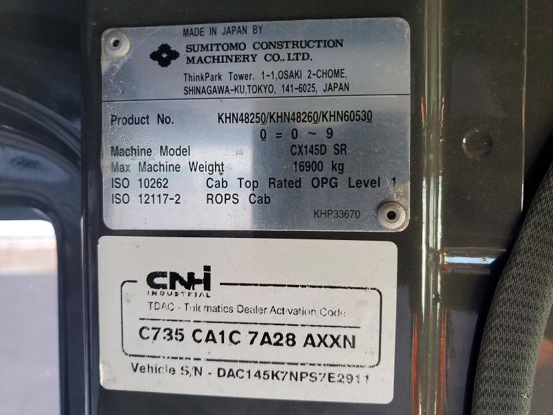 2024 Case CX145DSR Excavator