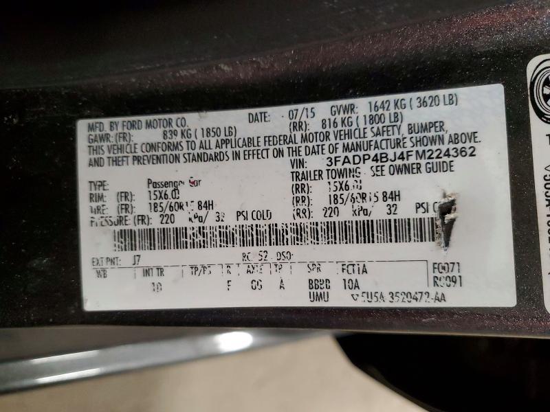 2015 Ford Fiesta se