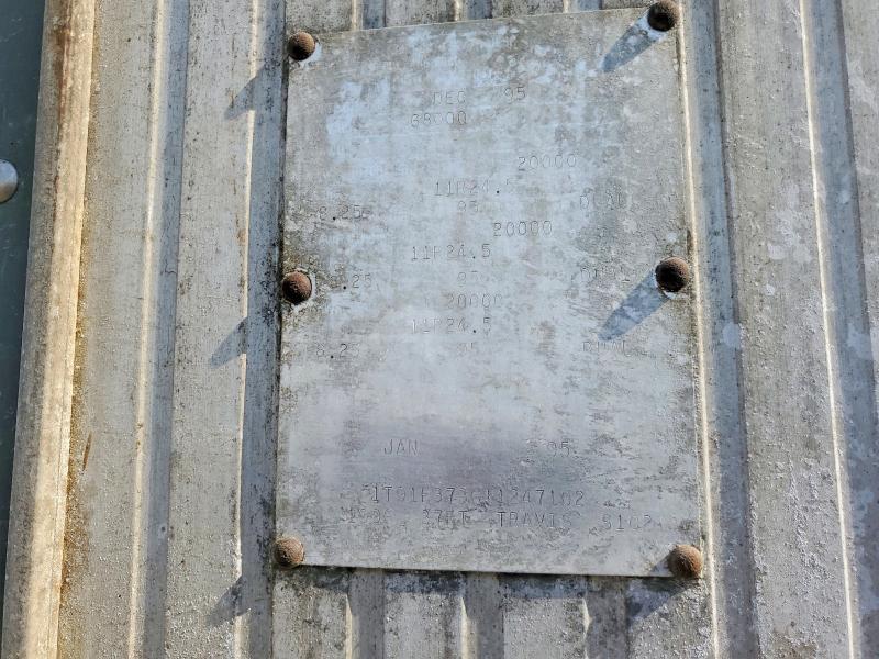 1996 Travis Body END Dump Trailer
