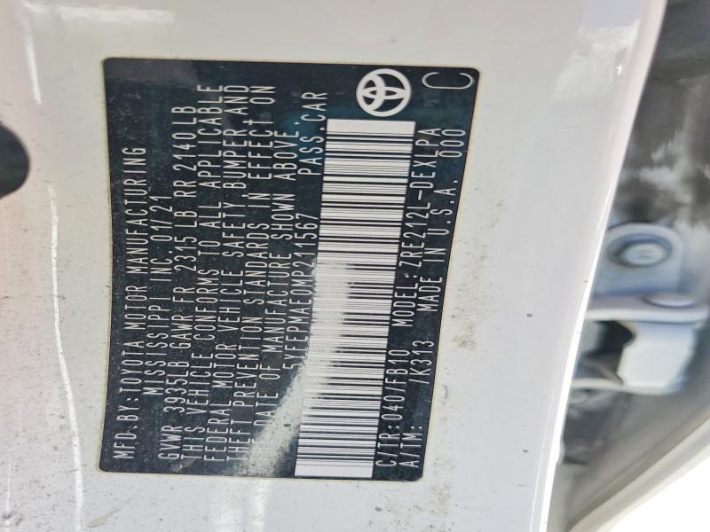 2021 Toyota Corolla le