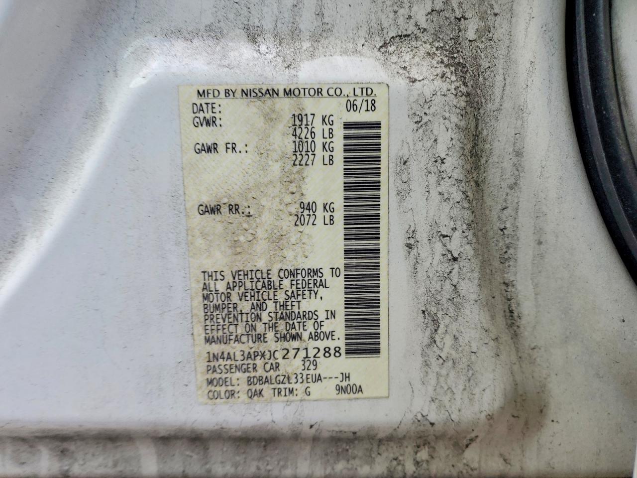 2018 Nissan Altima 2.5 s