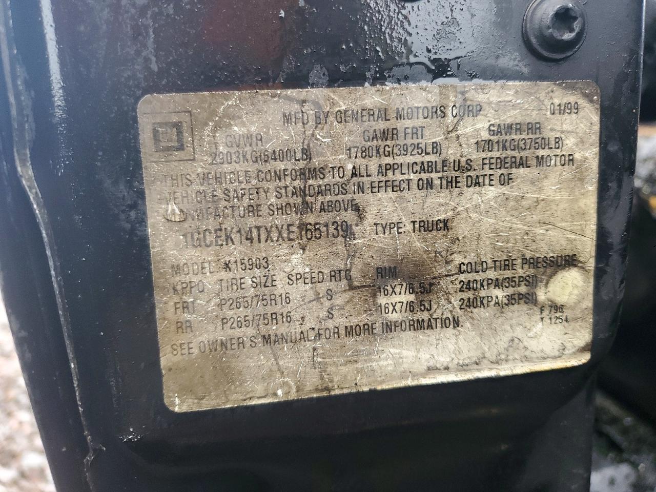 1999 Chevrolet Silverado K1500