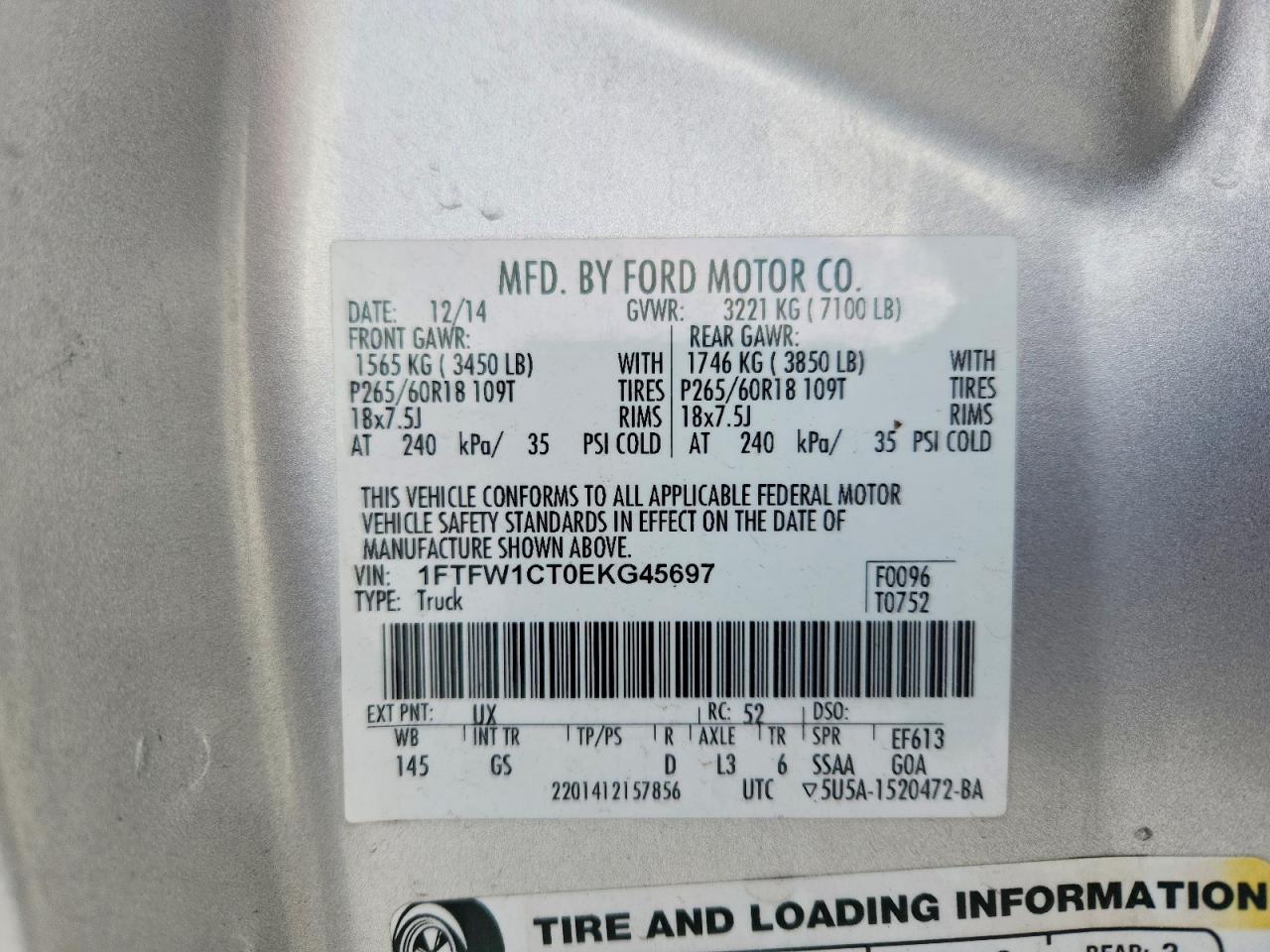 2014 Ford F150 Supercrew