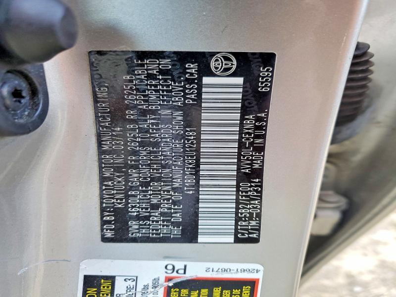 2014 Toyota Camry Hybrid le