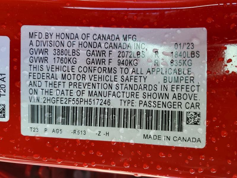 2023 Honda Civic Sport