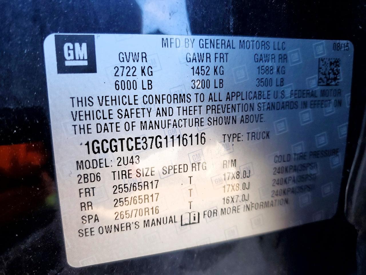 2016 Chevrolet Colorado LT