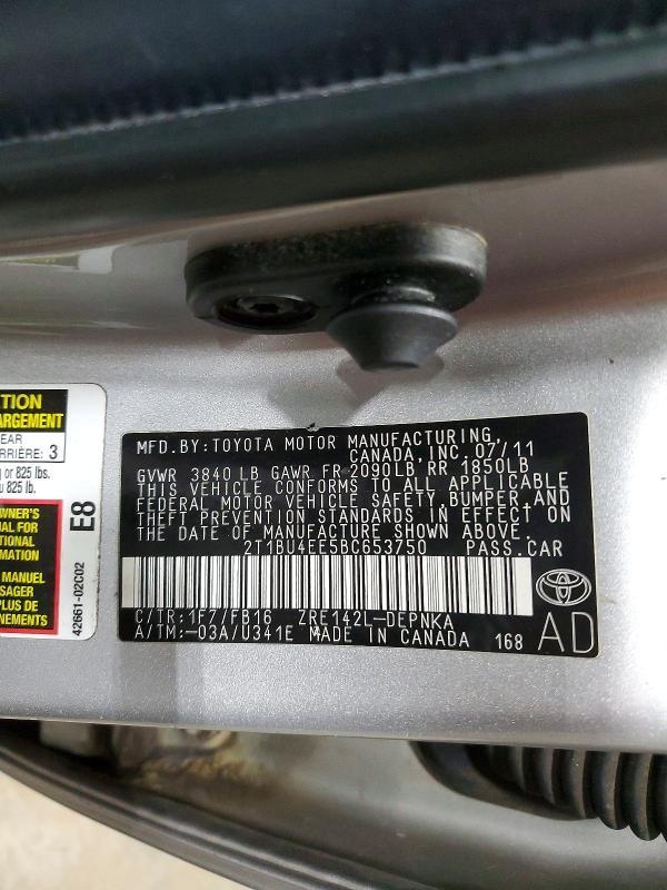 2011 Toyota Corolla le