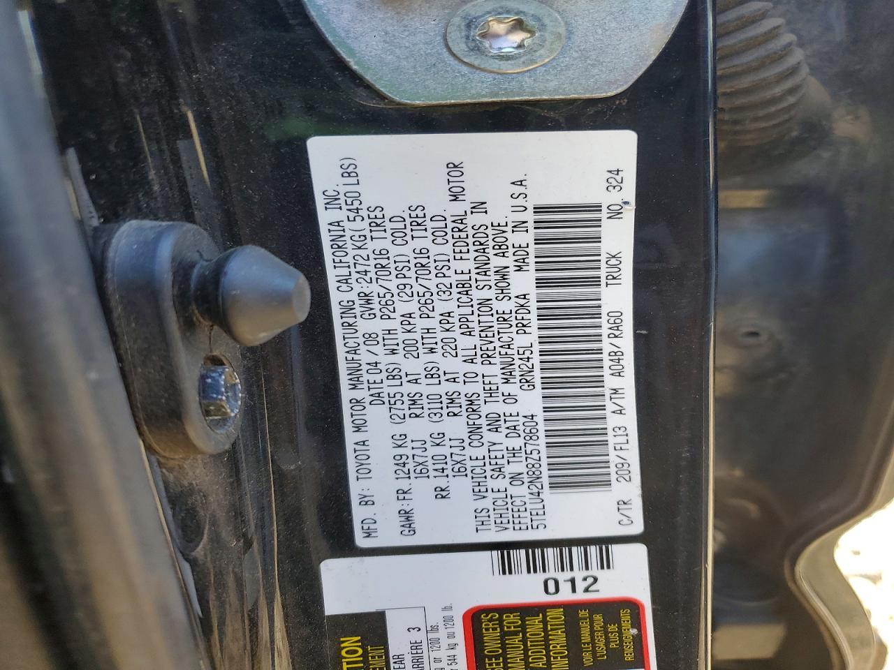 2008 Toyota Tacoma V6