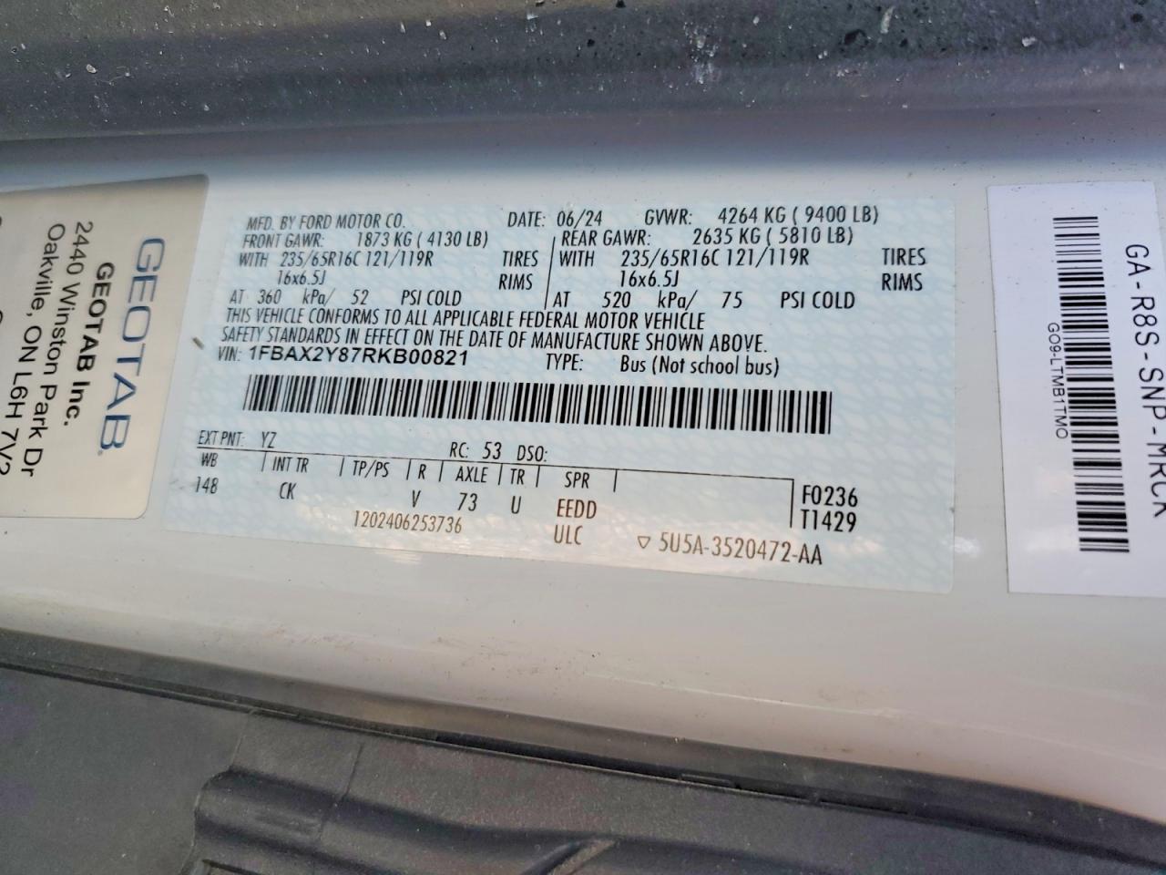 2024 Ford Transit T-350