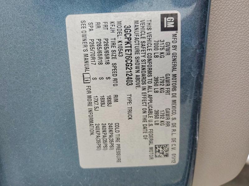 2012 Chevrolet Silverado K1500 LTZ