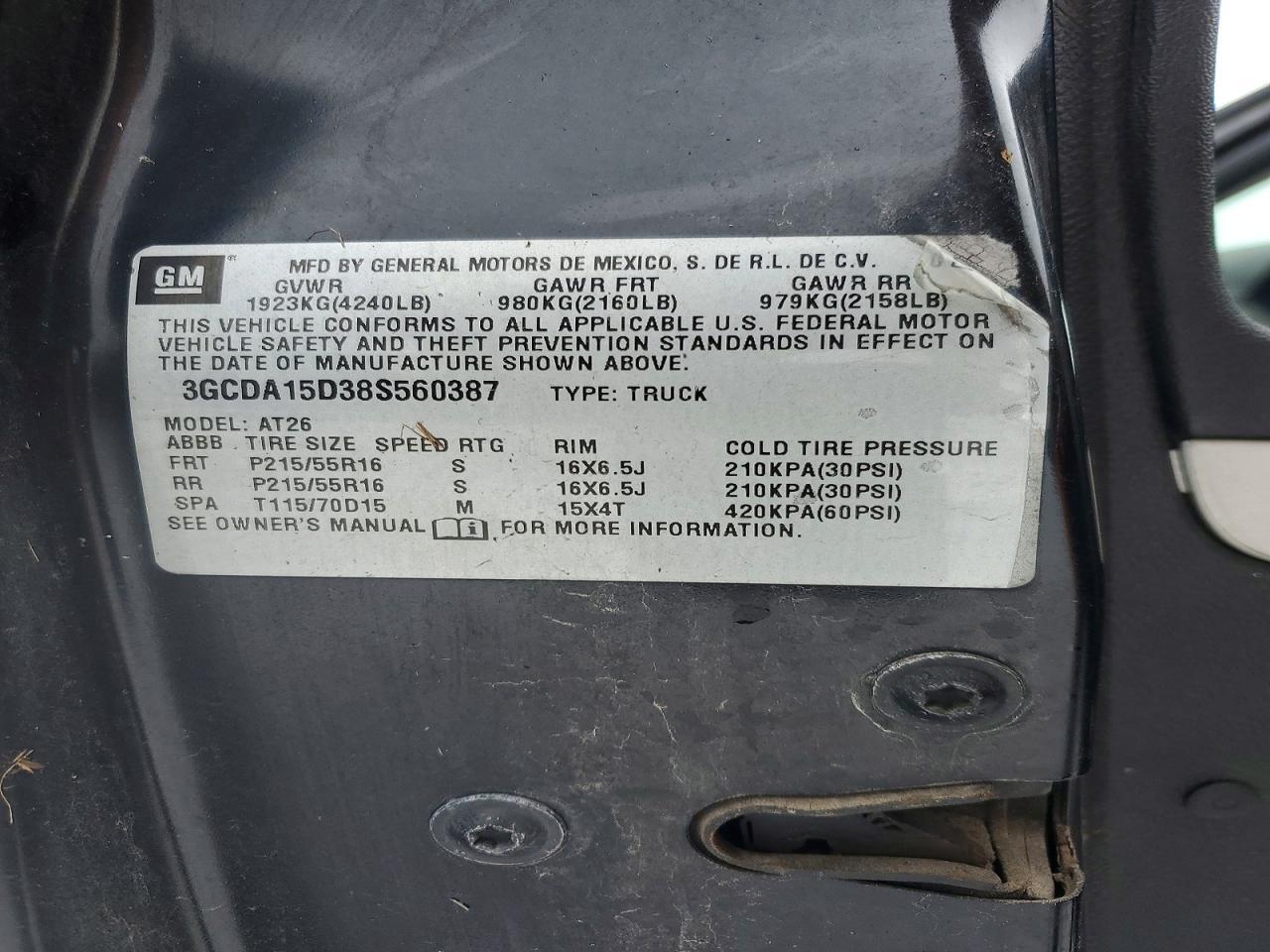 2008 Chevrolet Hhr Panel ls