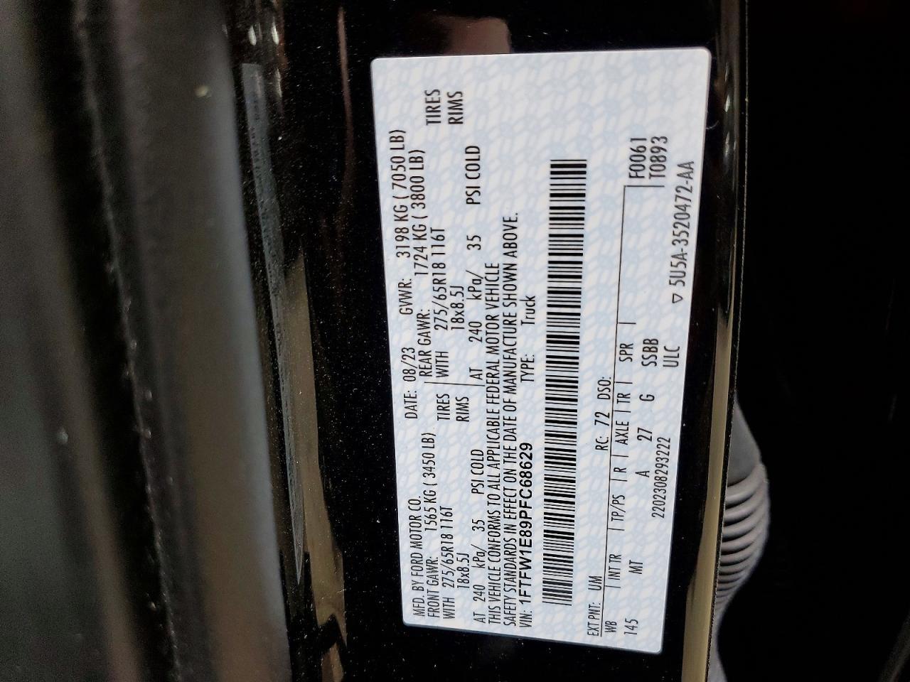 2023 Ford F150 Supercrew