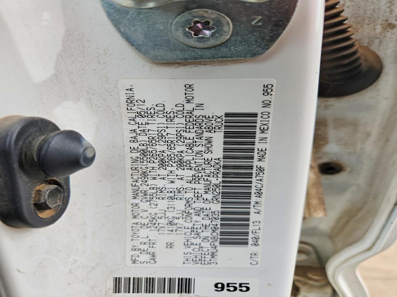 2012 Toyota Tacoma V6