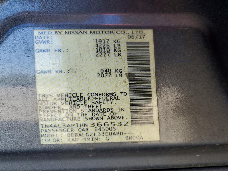 2017 Nissan Altima 2.5 s