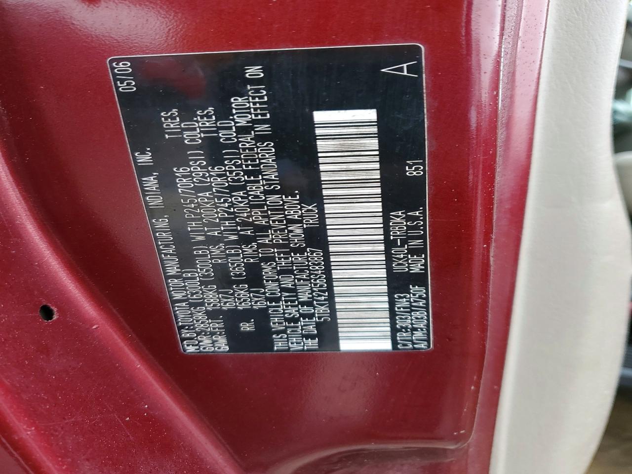 2006 Toyota Tundra Base