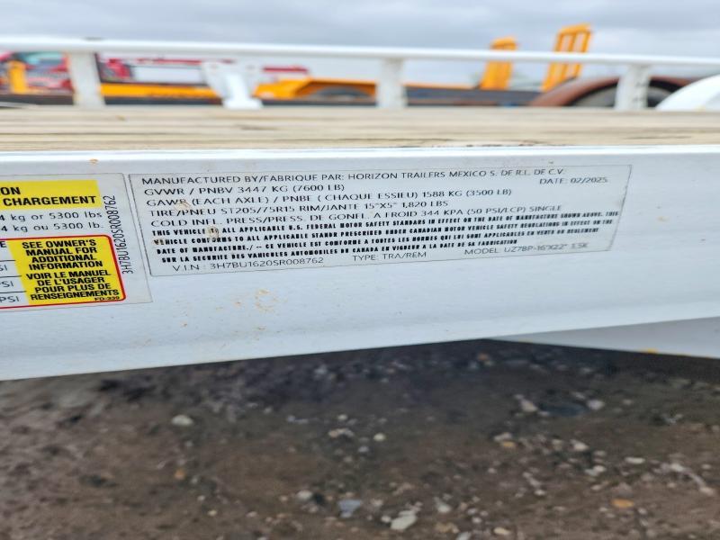 2025 Horizon UZ7BP-1'X22' Utility Trailer