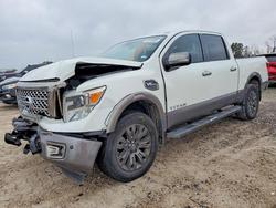Salvage trucks for sale at Houston, TX auction: 2017 Nissan Titan Platinum Reserve