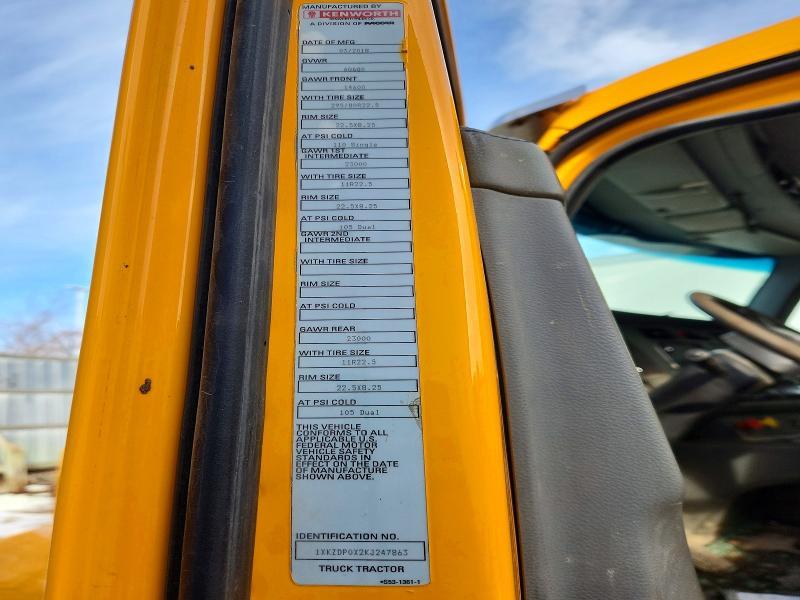 2019 Kenworth T880 Truck Cab AND Chassis