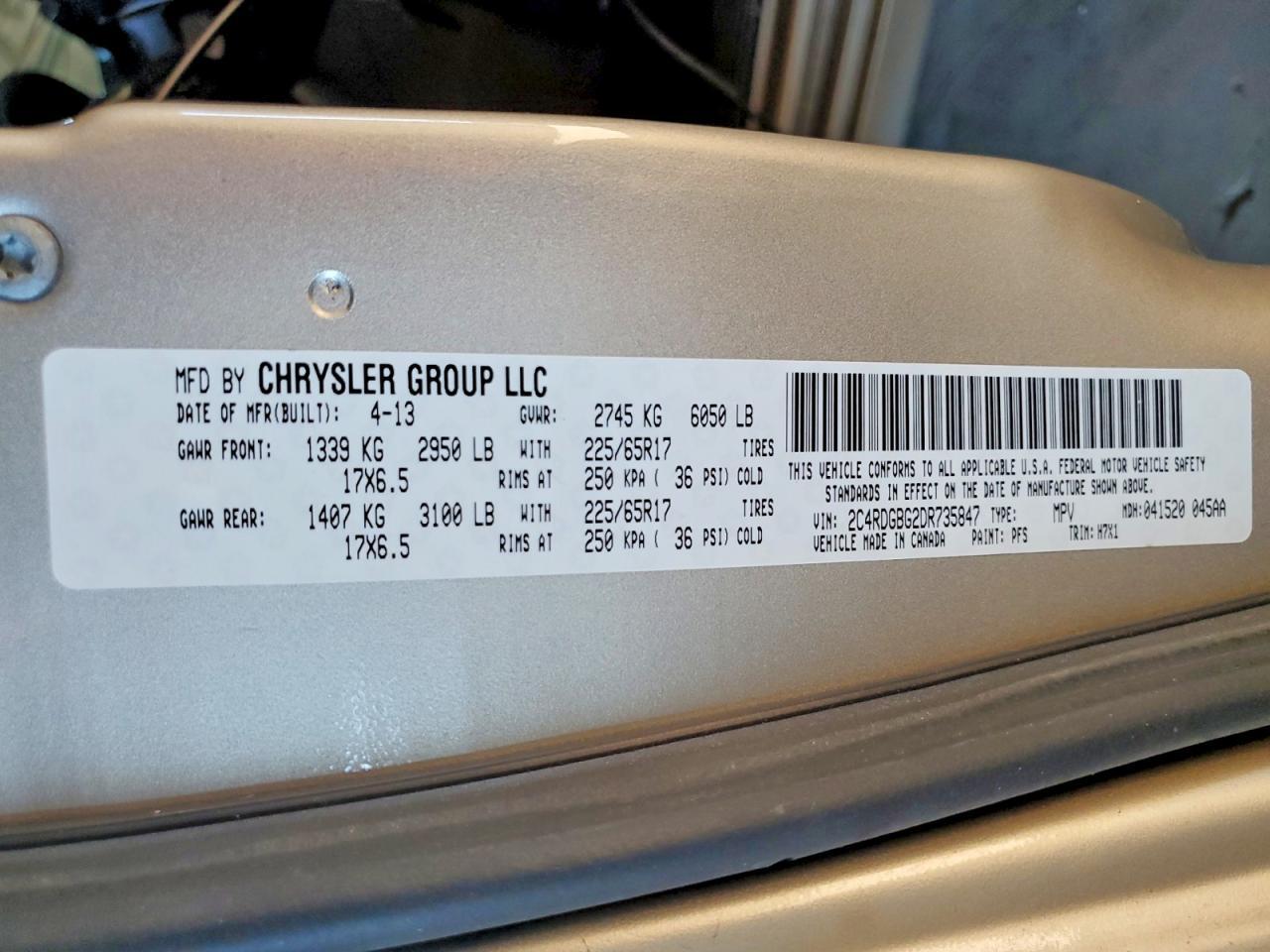 2013 Dodge Grand Caravan se
