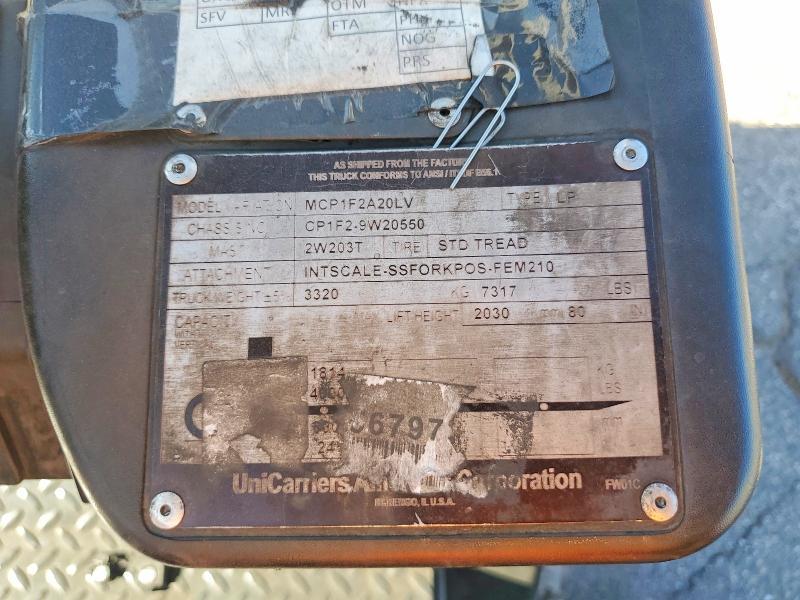 2015 Unicariers 2015 Nissan MCP1F2A20LV Forklift