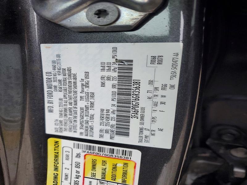 2016 Ford Fusion s