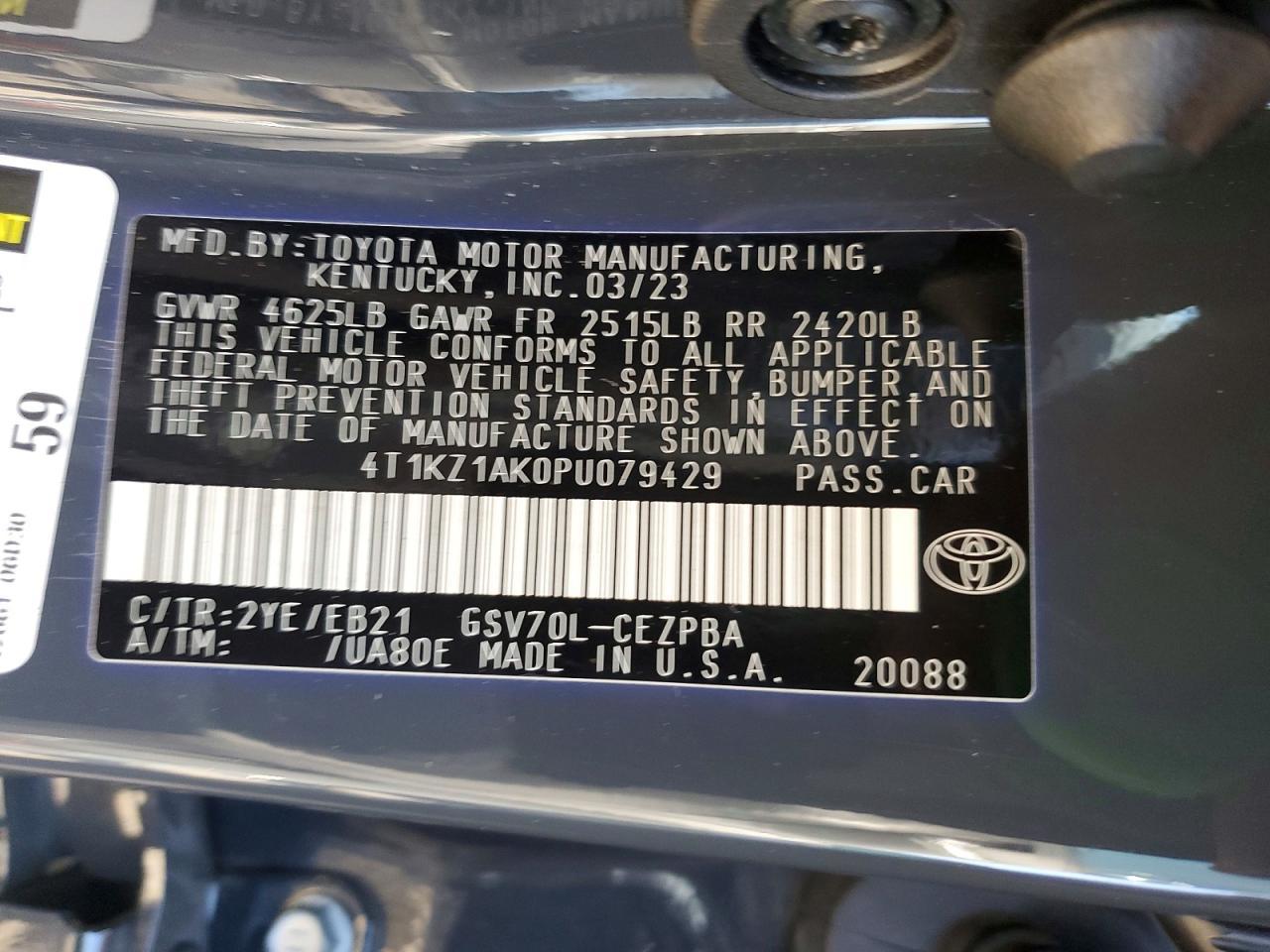 2023 Toyota Camry trd