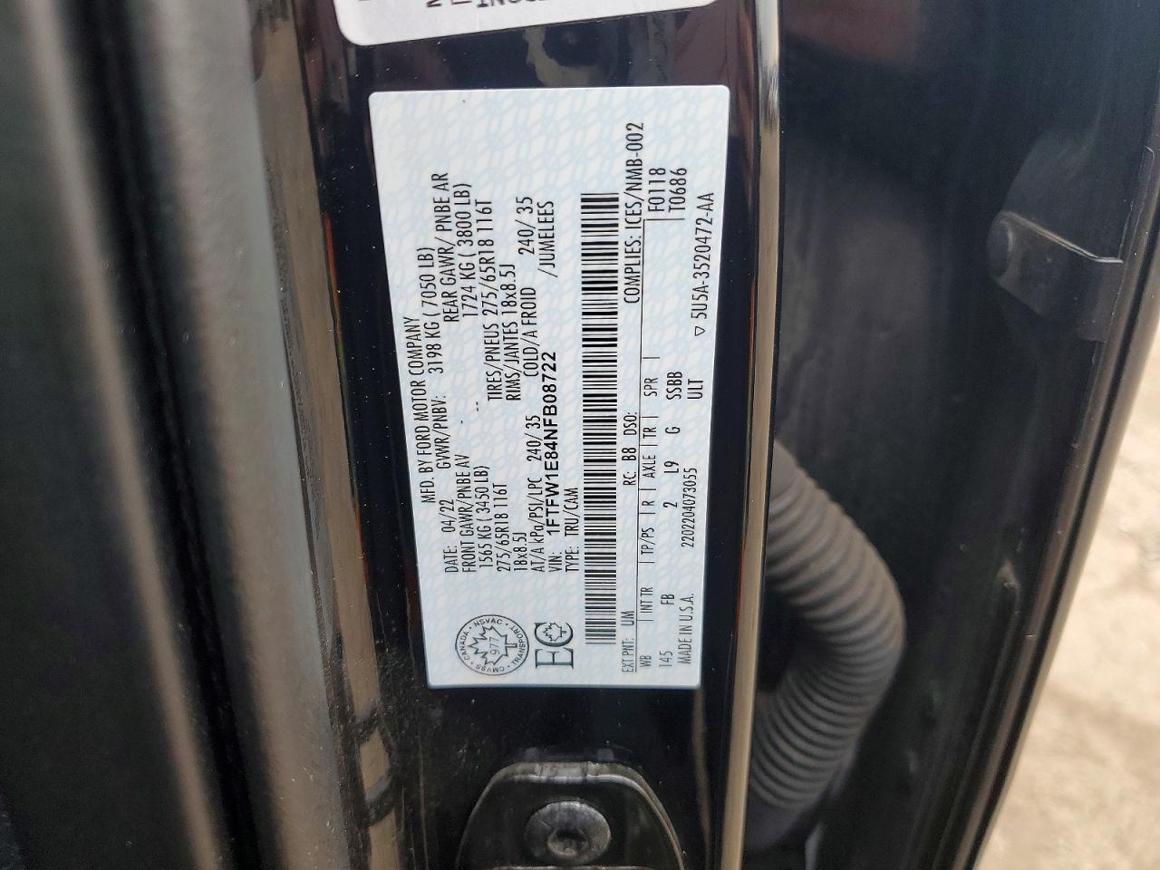 2022 Ford F150 Supercrew