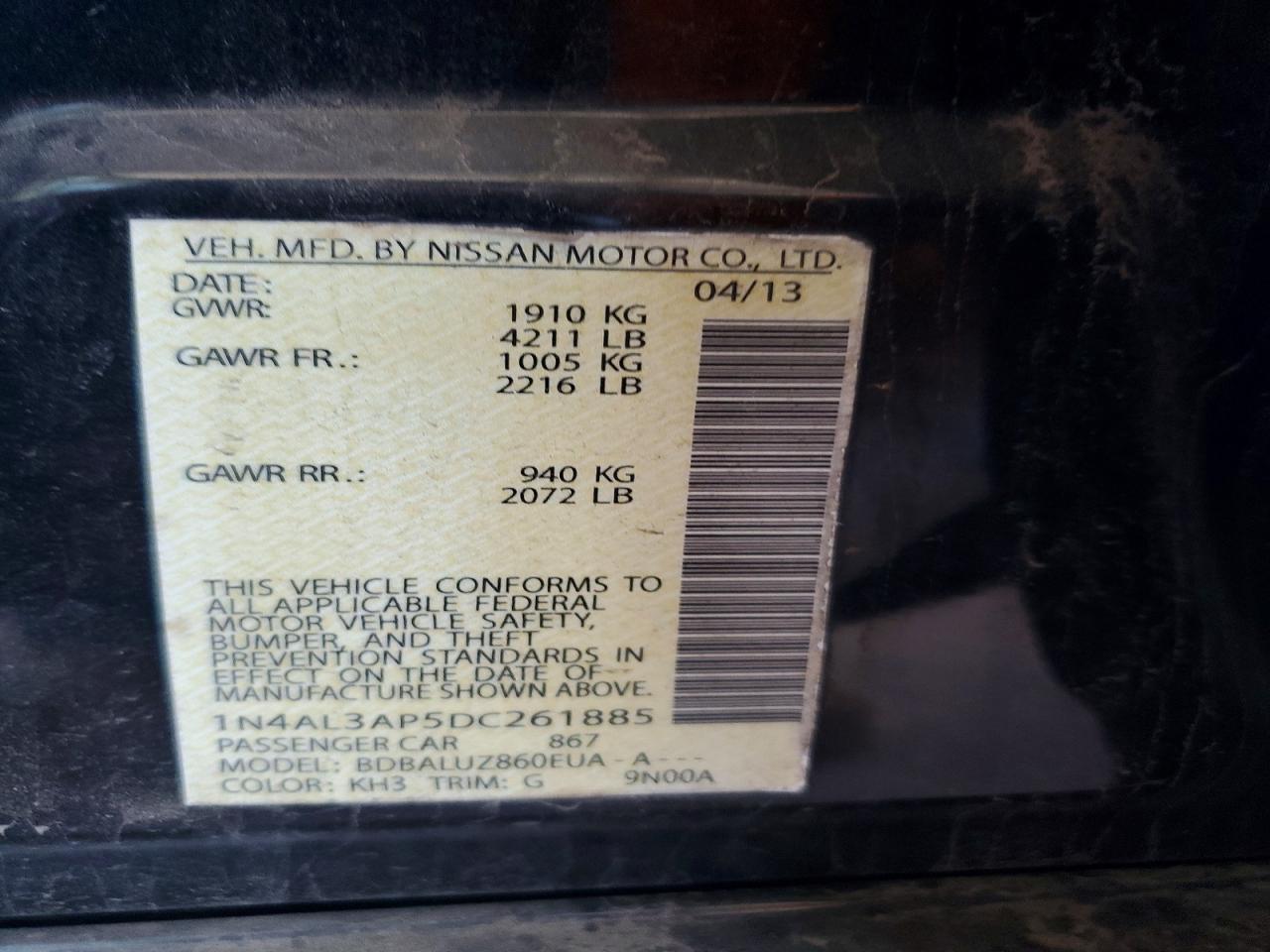 2013 Nissan Altima 2.5